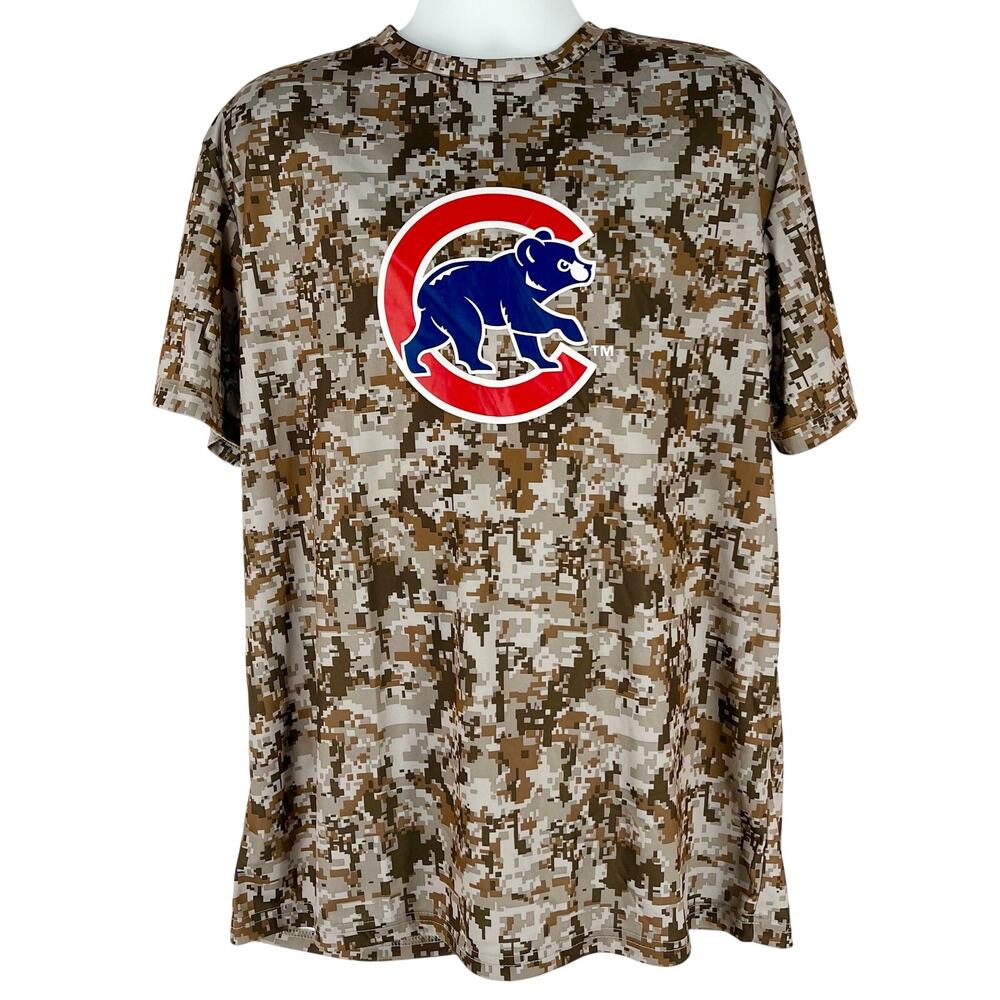 Chicago Cubs MLB baseball digital camouflage shirt XL